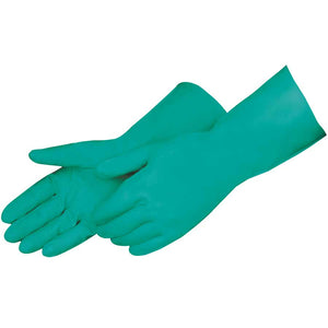 Green Nitrile, 15 Mil, Unlined - 13" Length, 2960SL (12 Pairs)