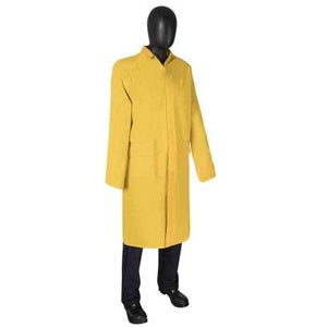 DuraWear PVC/ Polyester Raincoat 48" Length with Detachable Hood, 1225