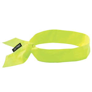 Ergodyne Chill-Its 6700 Cooling Bandana, Lime (12301) with Polymer Crystals