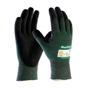 MaxiFlex Cut ANSI A2 Cut Resistant Glove with Seamless Knit Engineered Yarn and Premium Nitrile Coated MicroFoam Grip on Palm & Fingers, 34-8743 (1 Pair)