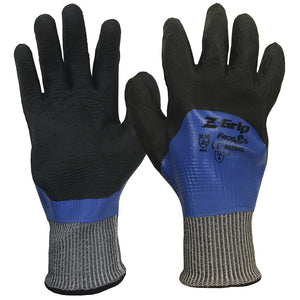 ANSI A4 Cut Resistant, Z-Grip Blue Nitrile Coated Double Dipped Gloves, 4925, 1 Pair