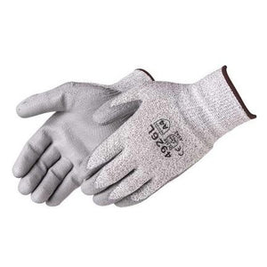 ANSI A4 Cut Resistant Polyurethane Coated HPPE Gloves, Gray, 4926