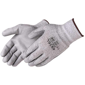 ANSI A2 Cut Resistant Polyurethane Coated HPPE Gloves, Gray, 4936
