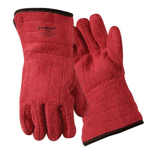 Jomac Red Flame Retardant Glove with 5" Gauntlet (Protects up to 450°F), 636HRLFR