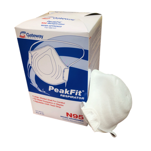 Gateway Safety Peakfit Particulate Respirator N95 Mask, 80101, 20 Masks per Box