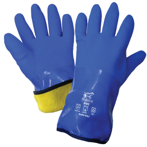 FrogWear 8490 Premium Super Flexible Waterproof Triple-Dipped PVC Low Temperature Work Gloves