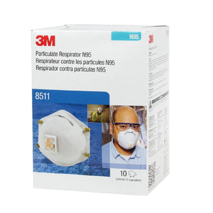 3M 8511 Particulate Respirator with N95 Mask Exhalation Valve