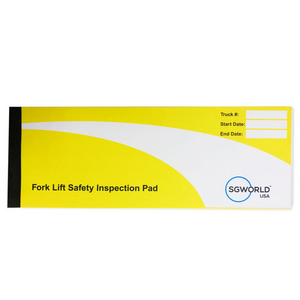 Forklift Truck Inspection Book, contains 30 inspections