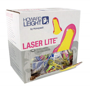 Howard Leight Laser Lite LL-30 Corded Foam Earplugs NRR (Noise Reduction Rating) 32 Decibels / 100 Pair/Box